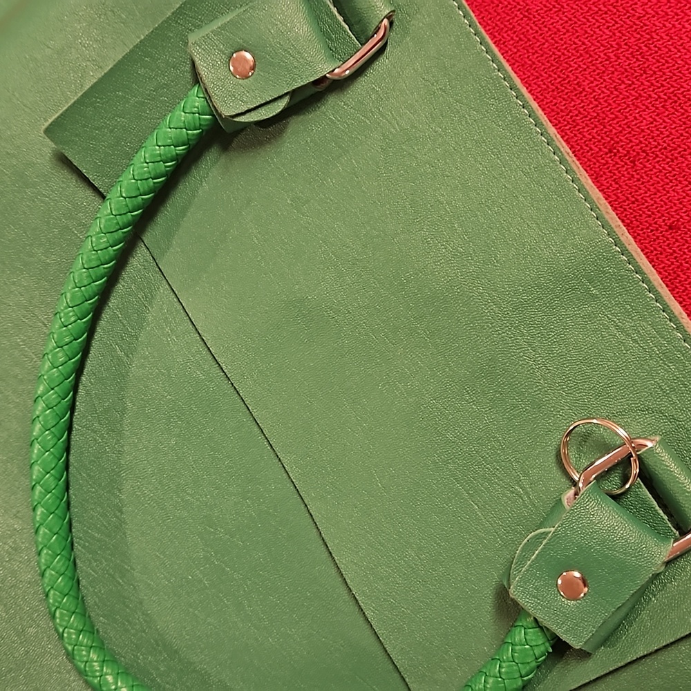 OUKU Green 2 bags in one handbag clutch adjustable shoulder bag see photos - Picture 13 of 13